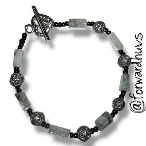 Bundle Sale 3 for $15 | Stone, Seed Bead & Metal Bead Bracelet